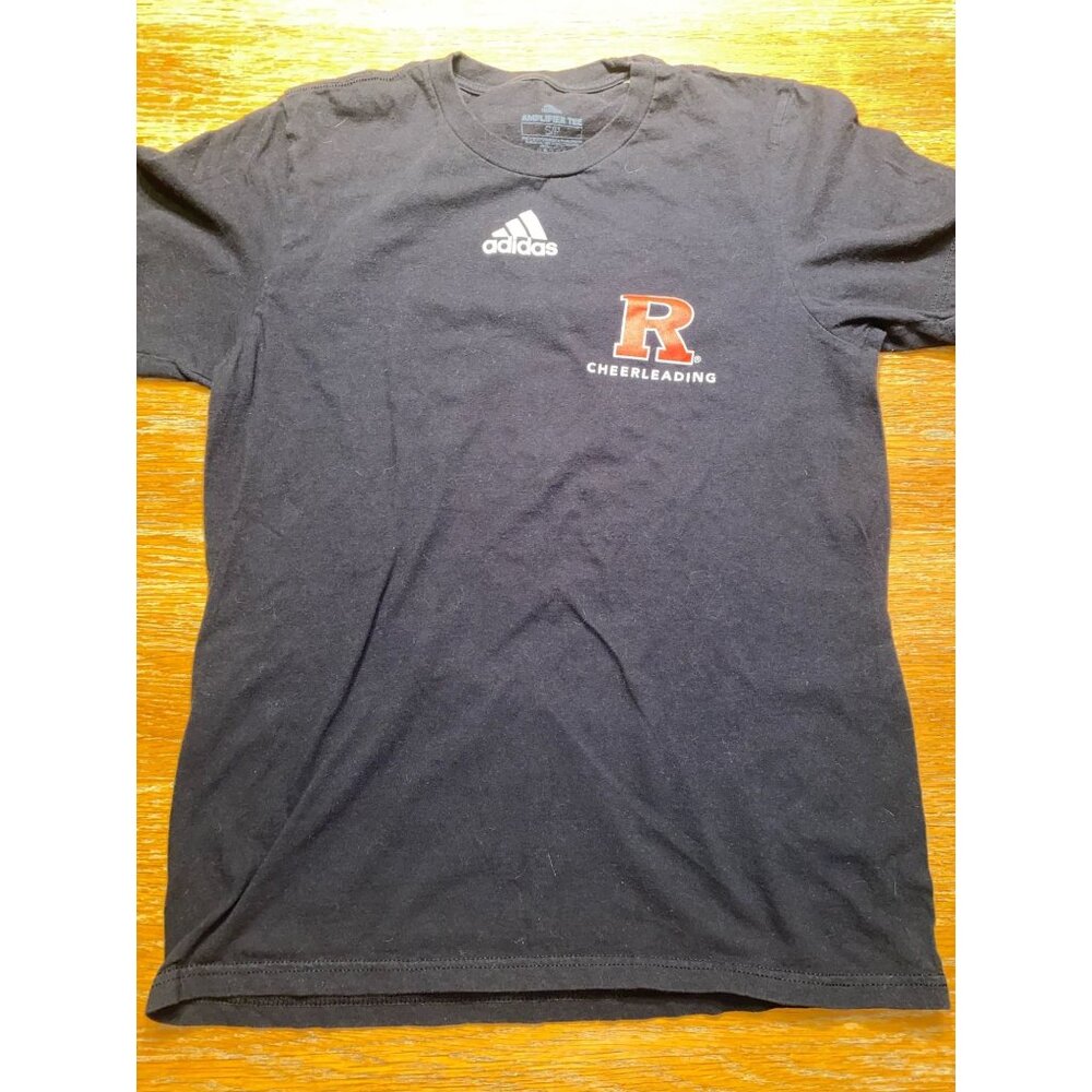 Adidas Amplifier Tee Black Rutgers Cheerleading T-Shirt Size S